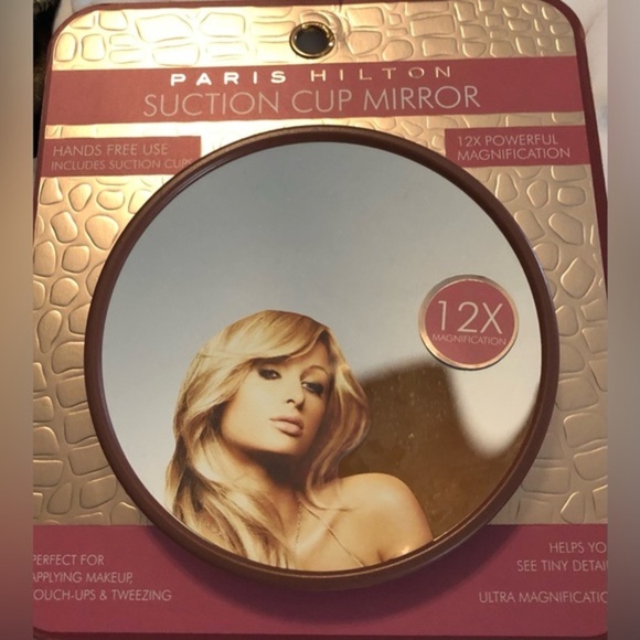 Paris‎ Hilton suction cup 12X magnifying mirror new - Picture 6 of 11